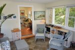 Sun room with wonderful light and seating